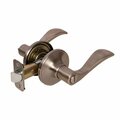 Pamex Right Hand Naples Lever with Round Rose Privacy Lockset Grade 3 Satin Nickel Finish FLYEP01R